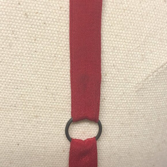 Madewell Silk Button Down Cami in Cranberry - Picture 11 of 16